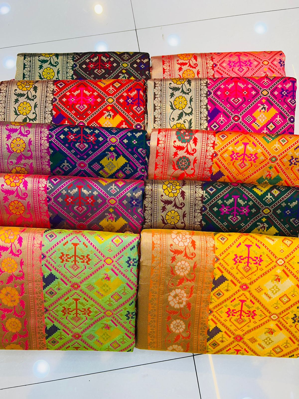A Patola silk By Policona Fab Designer Non Catalog Sarees
